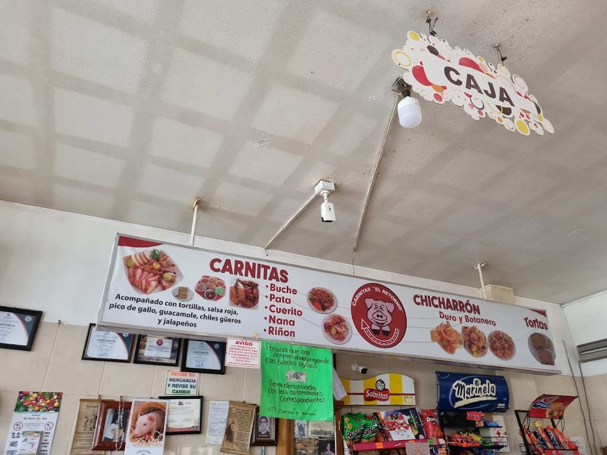 Carnitas El Retorno Menu - Image 1