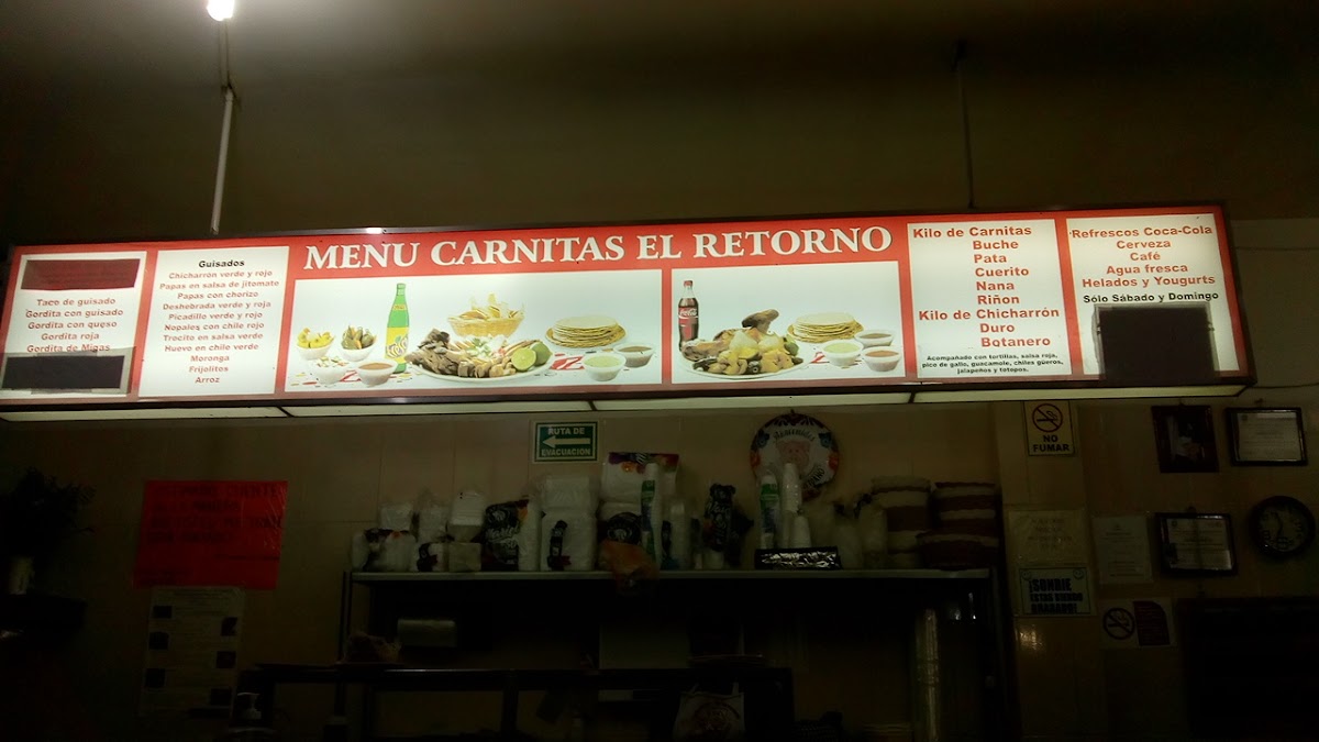 Carnitas El Retorno Menu - Image 3